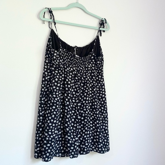 Black Floral Mini Dress - Picture 2 of 2